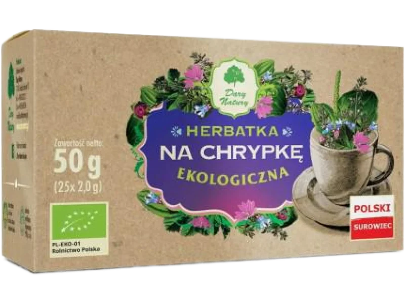 DARY NATURY HERBATKA NA CHRYPKĘ BIO, saszetki, 50 g