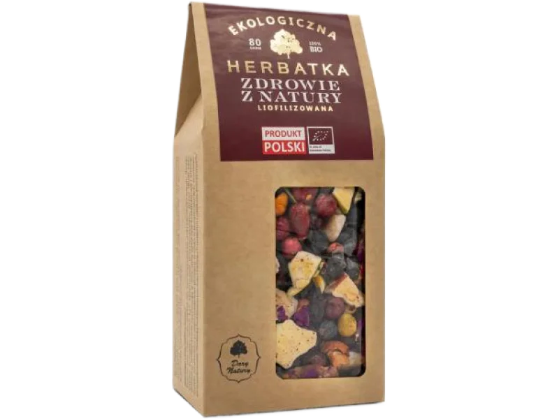 DARY NATURY Herbatka Zdrowie z natury Liofilizowana Eko, zioła do zaparzania, 80 g
