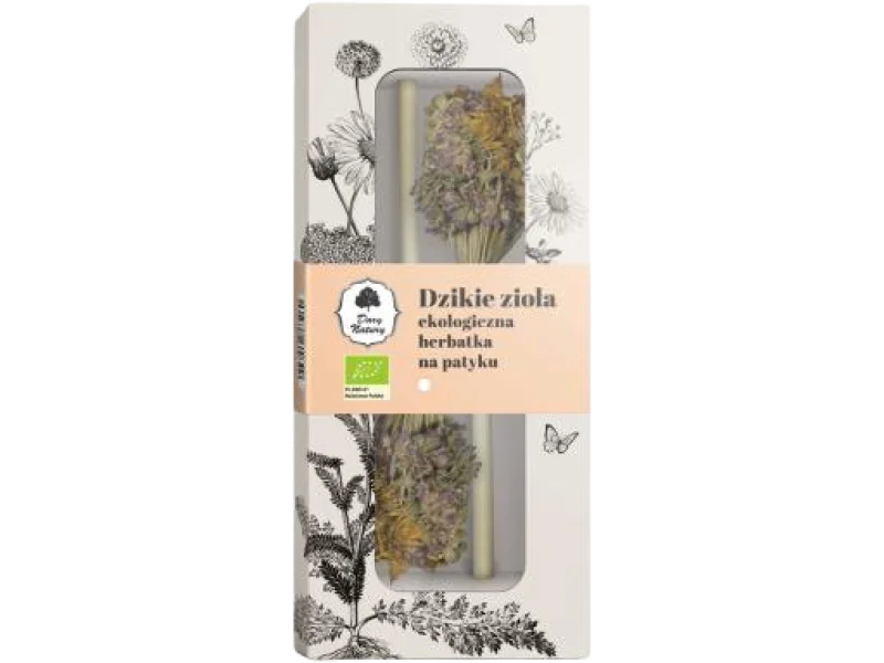 DARY NATURY Herbatka ziołowa na patyku Dzikie Zioła, zioła do zaparzania, 2 szt.