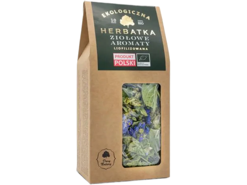 DARY NATURY Herbatka Ziołowe Aromaty Liofilizowana Eko, zioła do zaparzania, 10 g