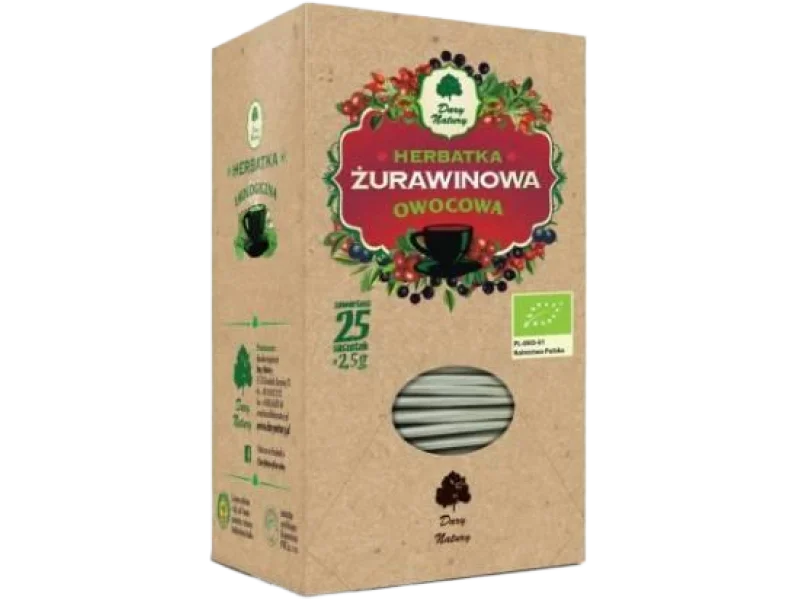 DARY NATURY Herbatka Żurawina EKO, saszetki, 25 sasz.