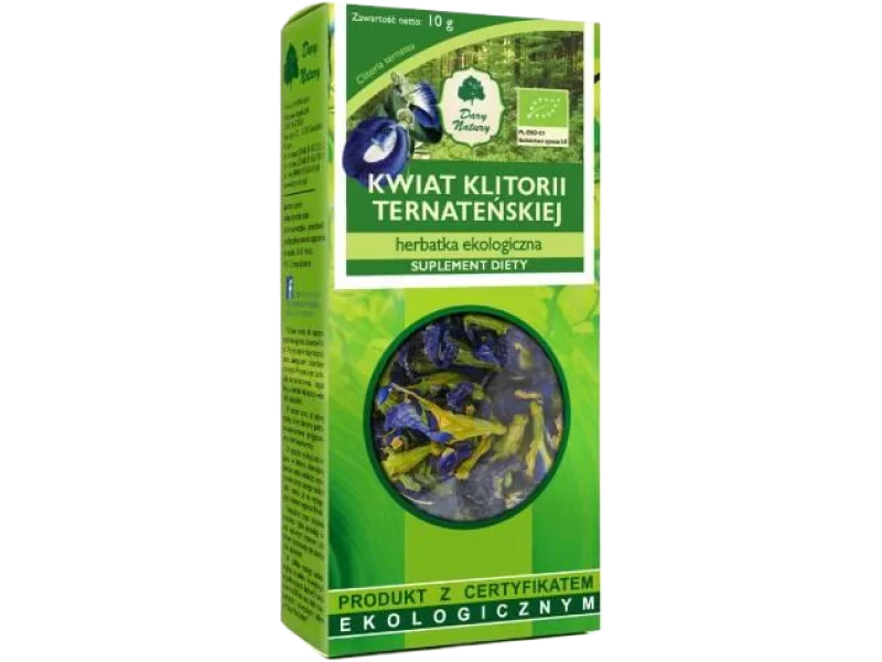 Dary Natury Kwiat Klitorii Ternateńskiej, zioła do zaparzania, 10 g
