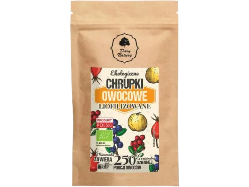 DARY NATURY Liofilizowane chrupki owocowe, produkt sypki, 40 g