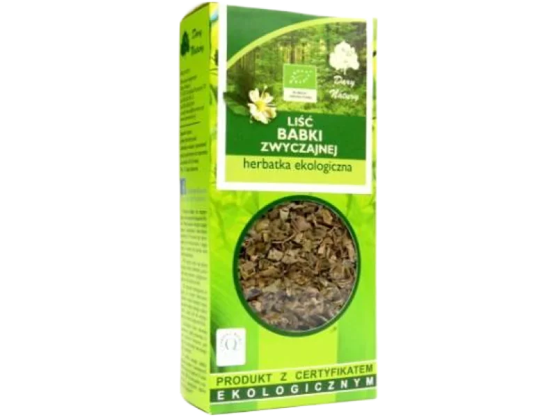 DARY NATURY Liść babki zwyczajnej Herbatka ekologiczna, zioła do zaparzania, 50 g