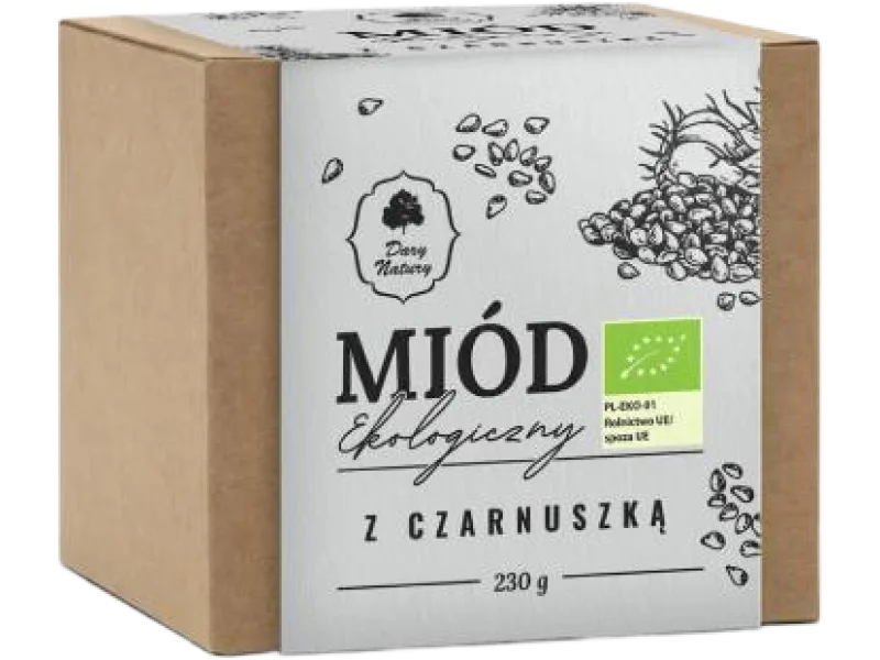 Dary Natury miód z czarnuszką Eko, 230 g