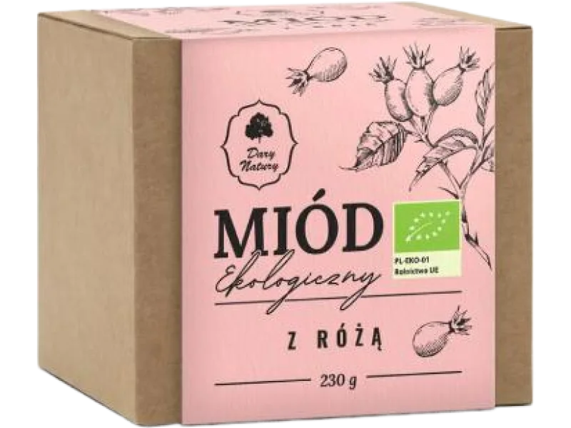 DARY NATURY Miód z różą, 230 g