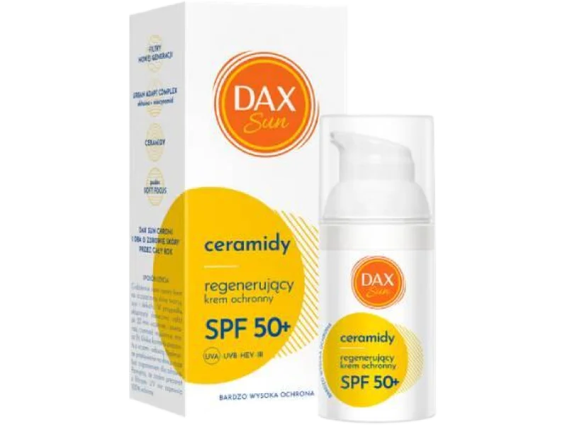 Dax Sun Regenerujący krem ochronny z ceramidami SPF 50+, 30 ml