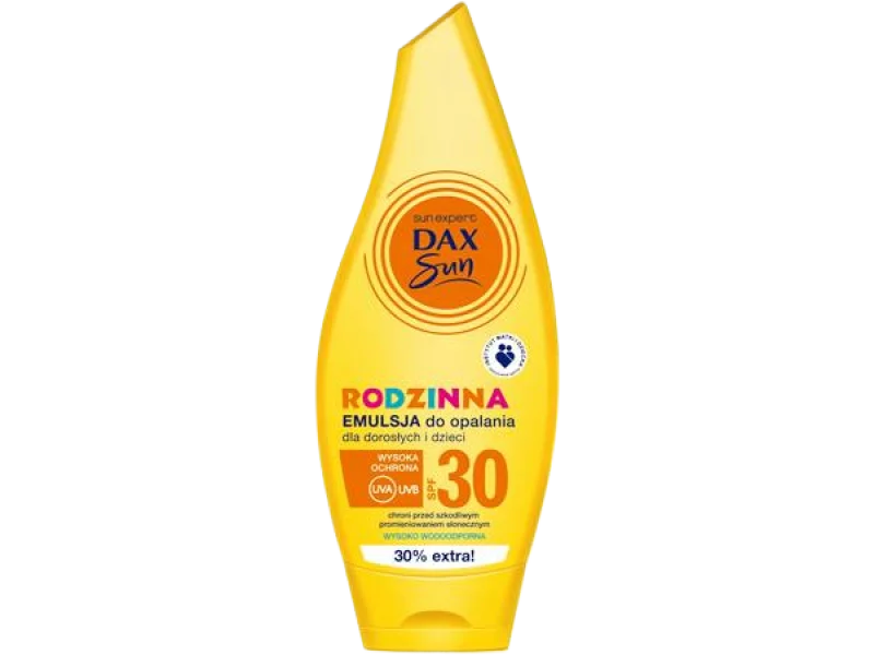Dax Sun Rodzinna do opalania dla dorosłych i dzieci, SPF 30, emulsja, 250 ml