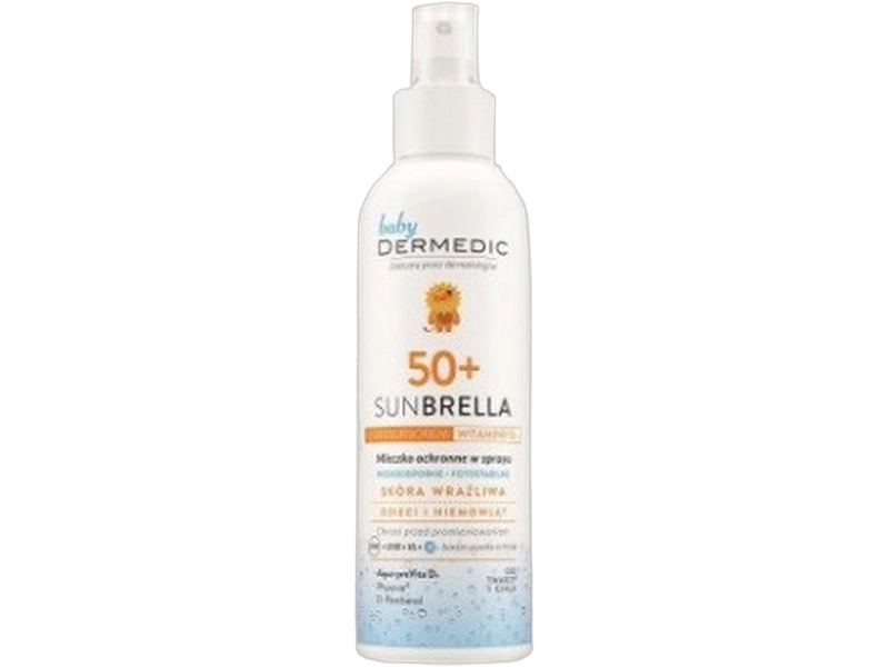 Dermedic Baby Sunbrella mleczko ochronne SPF50+, mleczko + spray, 150 ml
