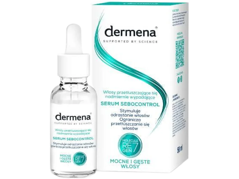 DERMENA Sebocontrol Serum do włosów przetłuszczających się, 50 ml
