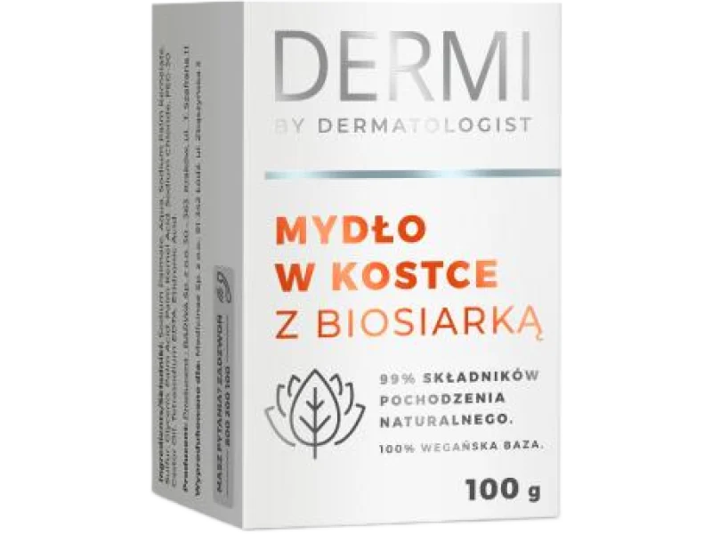 DERMI Mydło z biosiarką, 100 g