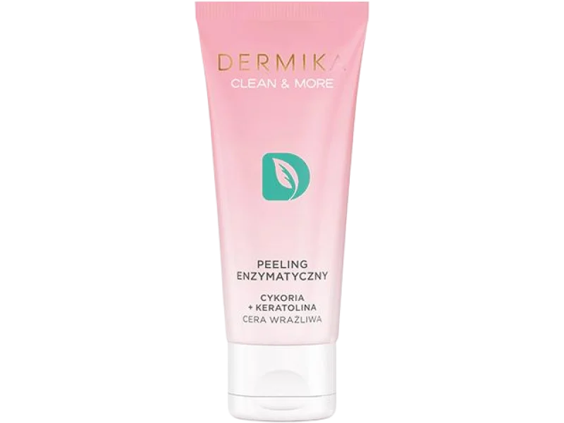 Dermika Clean & More peeling enzymatyczny cykoria + keratolina, cera wrażliwa, żel, 75 ml