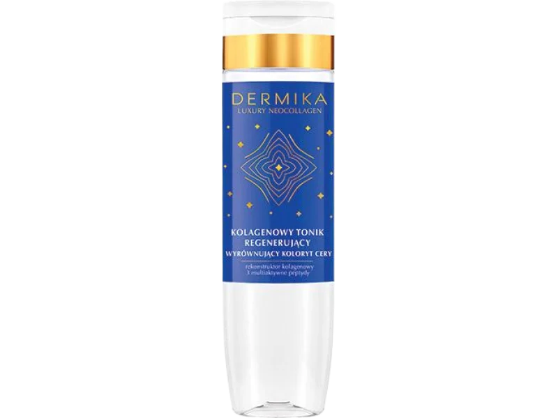 DERMIKA LUXURY NEOCOLLAGEN kolagenowy regenerujący, wyrównujący koloryt cery, tonik, 200 ml
