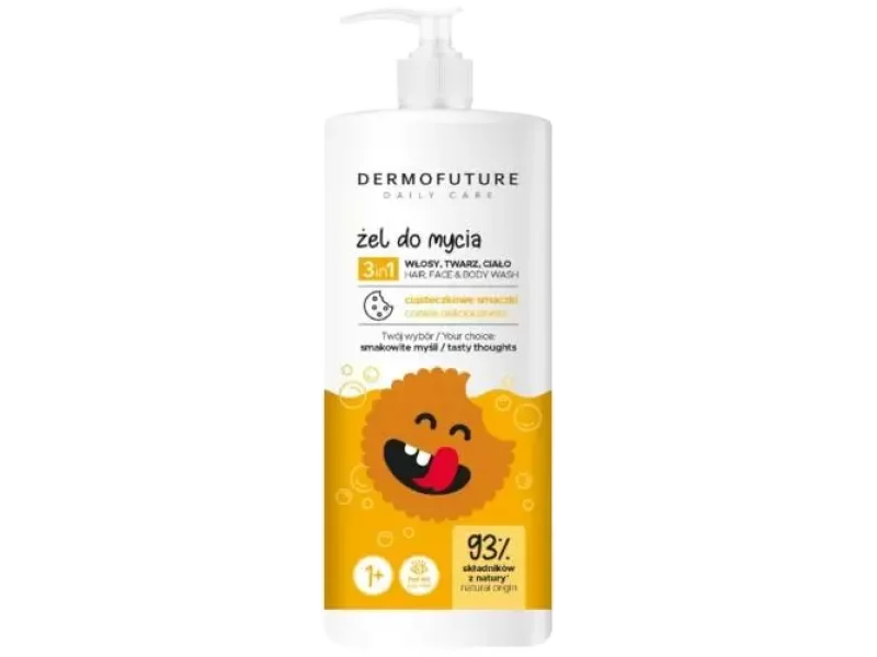 DermoFuture Daily Care Kids, ciasteczkowe smaczki, żel, 500 ml
