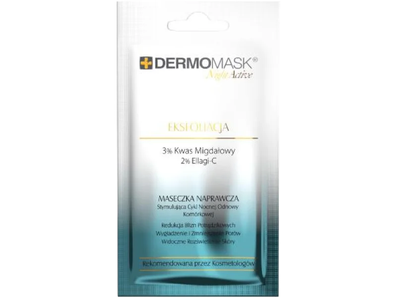 DERMOMASK Night Active EKSFOLIACJA Maseczka, maska, 12 ml