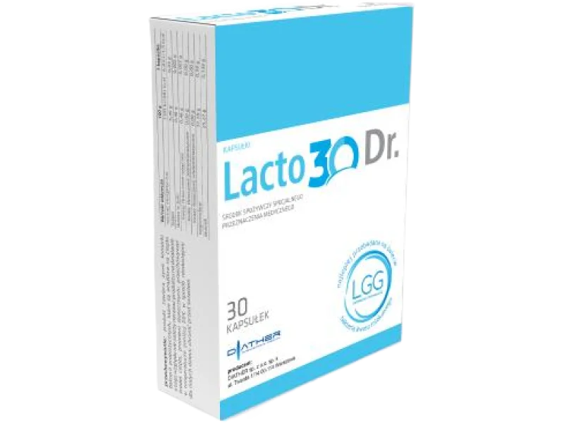 DIATHER Lacto30Dr., kapsułki, 3 x 10^9 CFU, 30 kaps.
