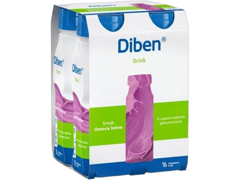 Diben Drink, smak owoce leśne, płyn, 4 x 200 ml