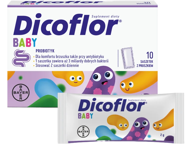 Dicoflor Baby, proszek do sporządzania zawiesiny doustnej, 10 szt.
