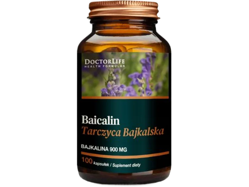 Doctor Life Baicalin Tarczyca Bajkalska, kapsułki, 500 mg, 100 kaps.