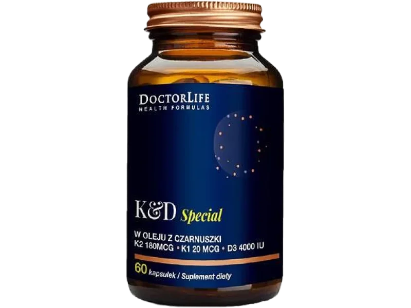Doctor Life K & D Special w oleju z czarnuszki, kapsułki, 60 kaps.