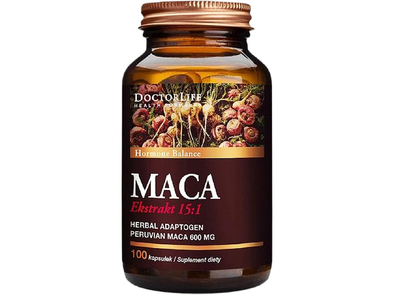 Doctor Life Maca extract 15:1, kapsułki, 500 mg, 120 kaps.