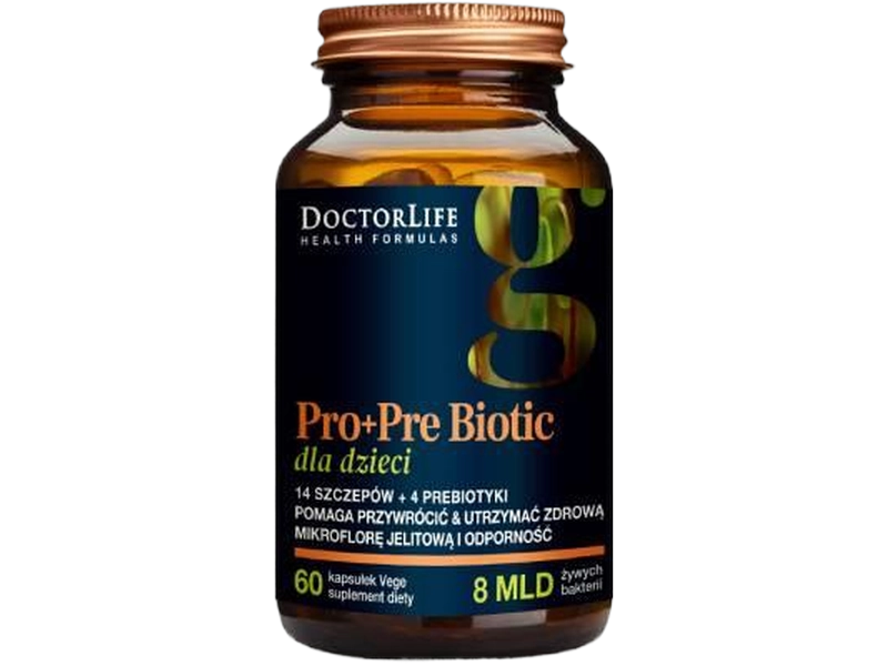 Doctor Life Pro+Pre Biotic dla dzieci, kapsułki, 60 kaps.