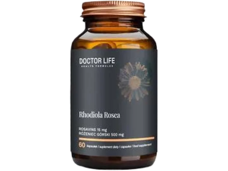 Doctor Life Rhodiola rosea różeniec górski, kapsułki, 60 kaps.