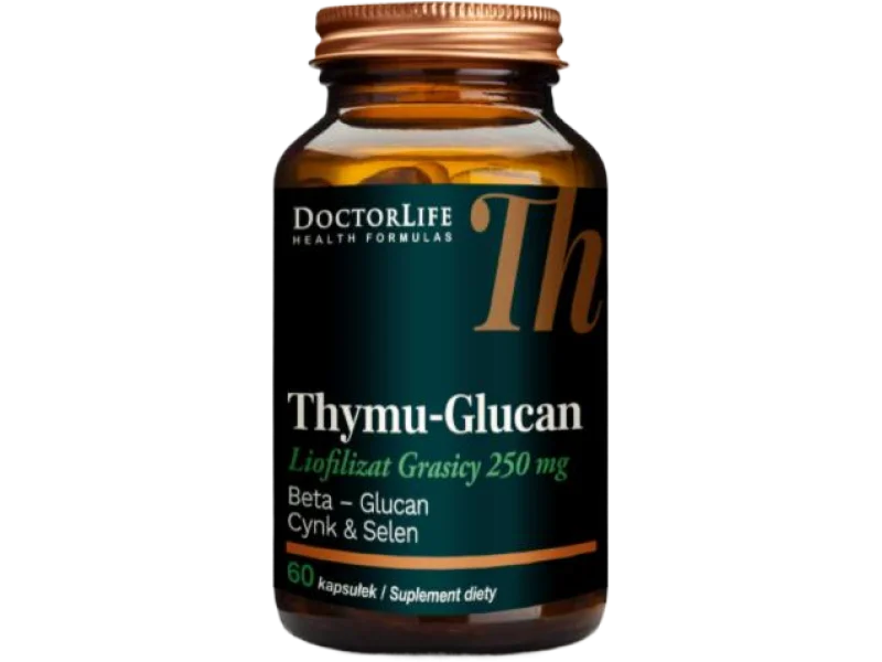 Doctor Life Thymu-Glucan Liofilizat grasicy, kapsułki, 60 kaps.