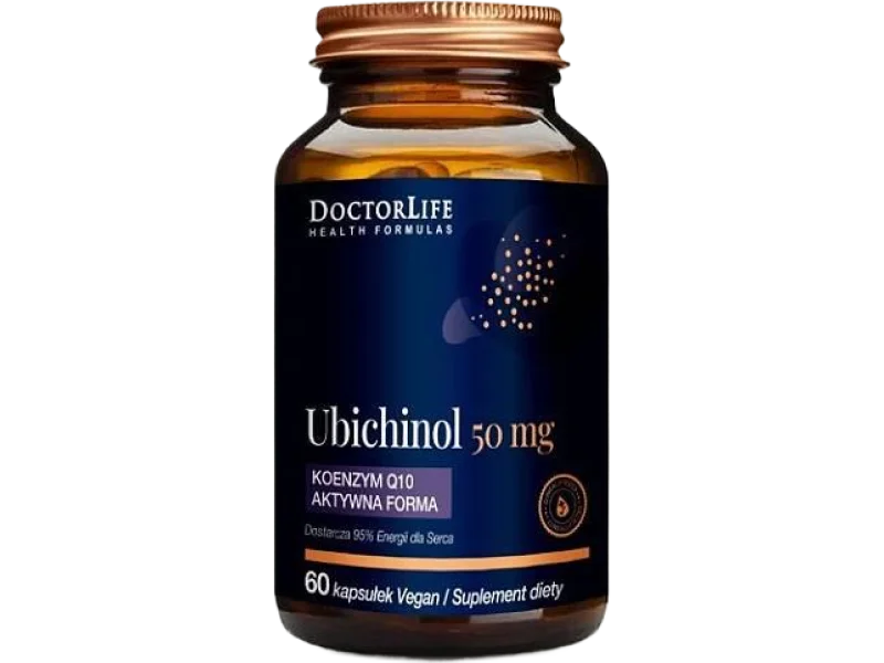 Doctor Life Ubichinol 50 mg Koenzym Q10 forma aktywna, kapsułki miękkie, 50 mg, 60 kaps.