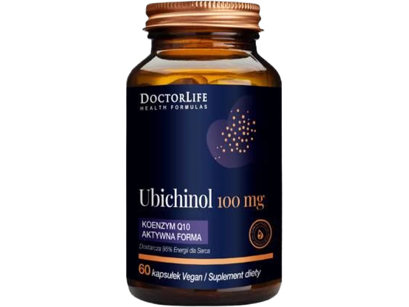 Doctor Life Ubichinol aktywna forma koenzymu, kapsułki, 100 mg, 60 kaps.