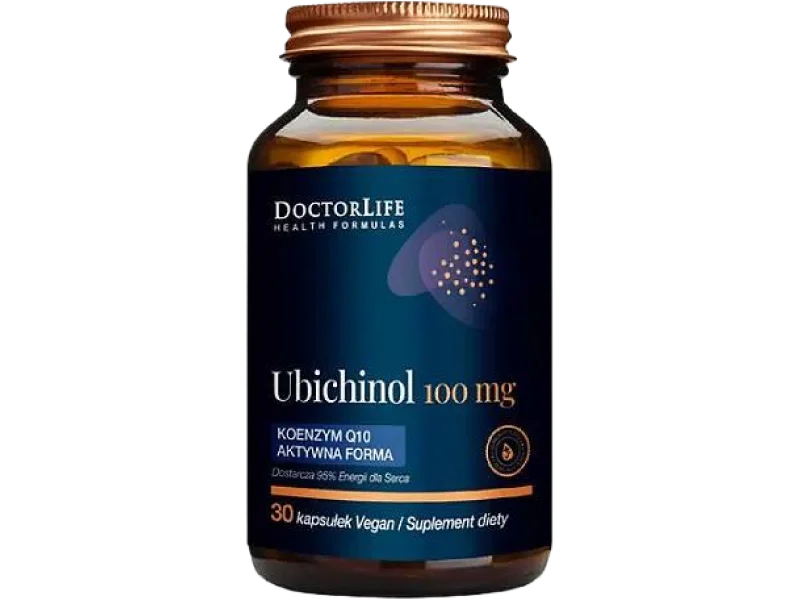 Doctor Life Ubichinol Koenzym Q10 forma aktywna, kapsułki, 100 mg, 30 kaps.
