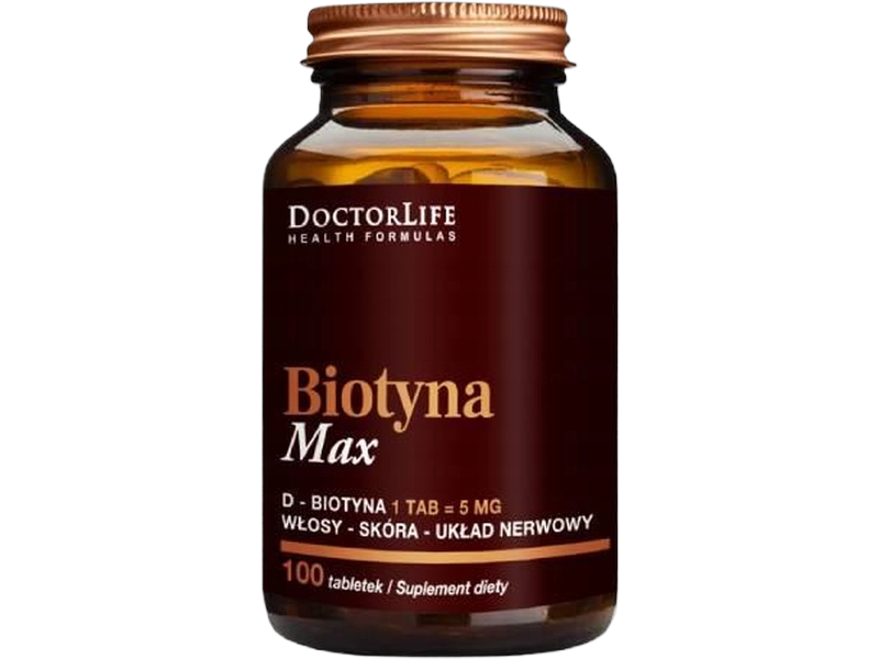 Doctor Life Biotyna Max, tabletki, 2500 µg, 100 tabl.