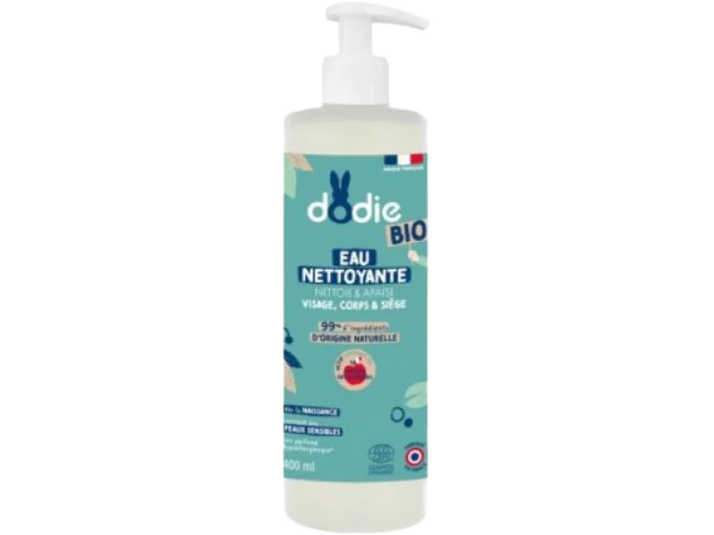 Dodie Organiczna woda oczyszczająca do mycia dla dzieci 3w1, płyn, 400 ml