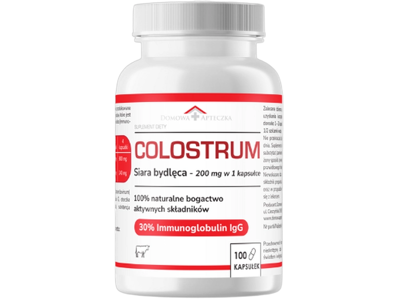 Domowa Apteczka Colostrum bovinum, kapsułki, 100 kaps.