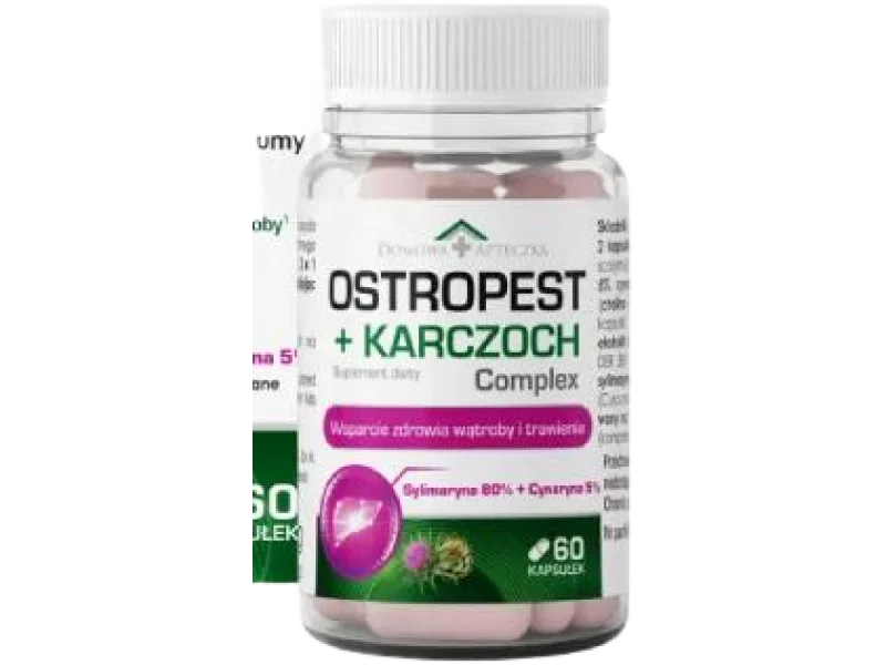 Domowa Apteczka Ostropest + Karczoch Complex, kapsułki, 60 kaps.