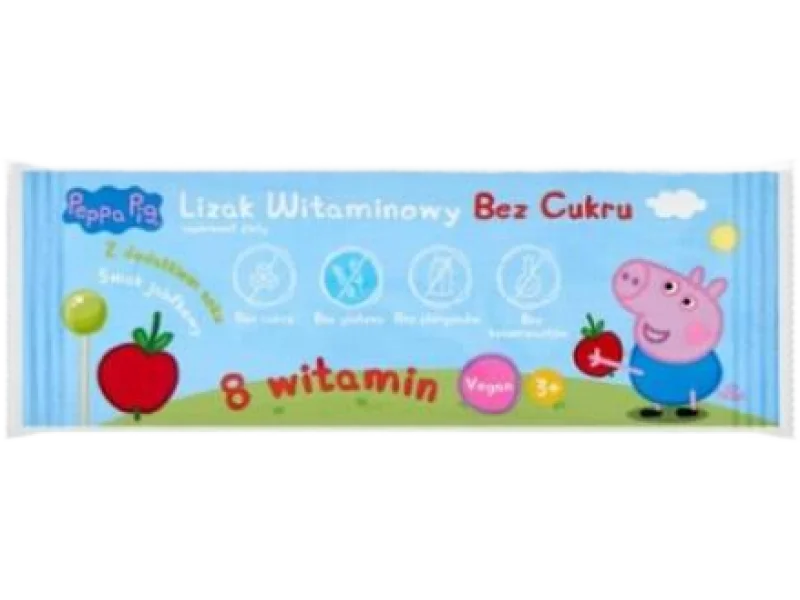 DOMOWA APTECZKA Vitamin Lollipops Peppa Pig, lizak, 1 szt.