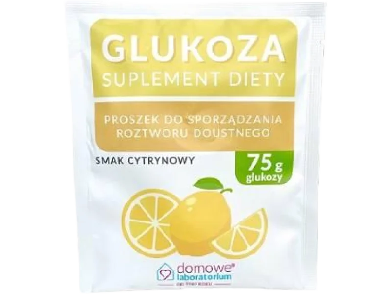 Domowe Laboratorium Glukoza Cytrynowa, proszek do sporządzania roztworu doustnego, 75 g, 75 g