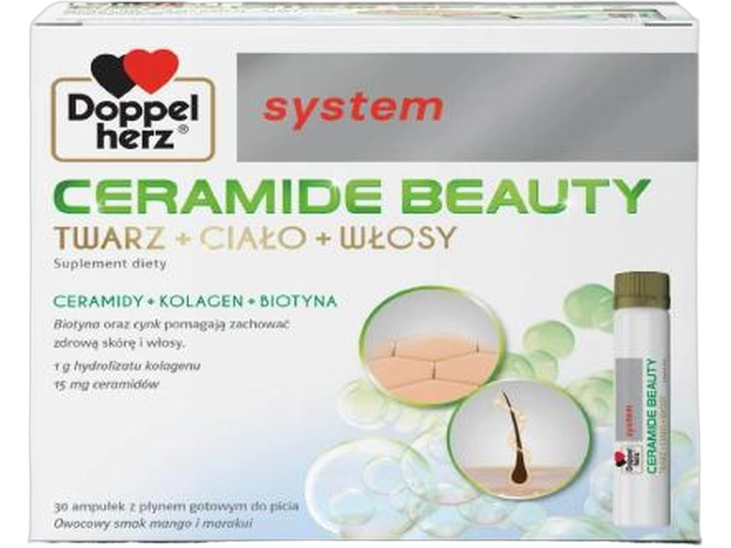 Doppelherz System Ceramide Beauty, płyn, 30 amp.