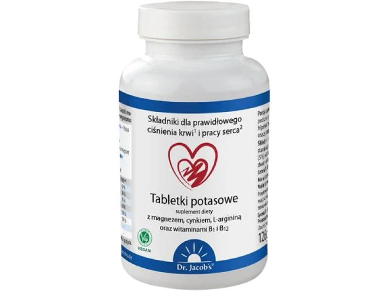 Dr. Jacob’s Tabletki potasowe, 126 tabl.