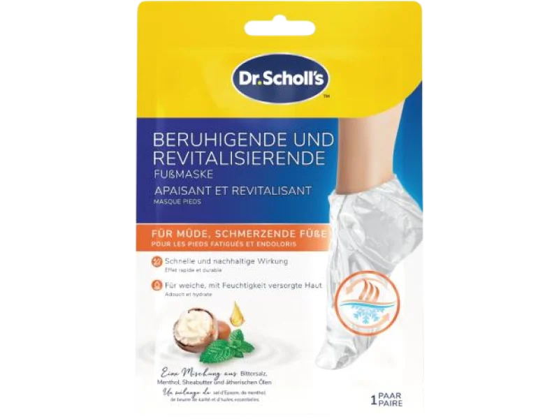 Dr. Scholl’s Maska do stóp kojąco-rewitalizująca, 1 szt.