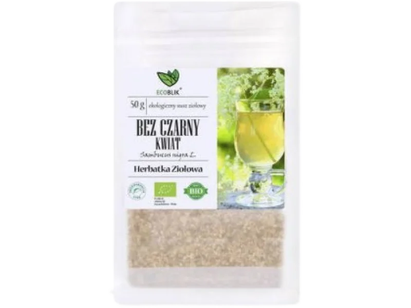 EcoBlik herbata Bez czarny kwiat, zioła do zaparzania, 50 g