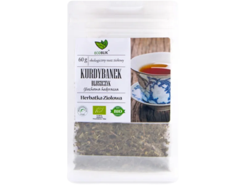 EcoBlik Herbatka ziołowa Kurdybanek bluszczyk Ekologiczny, zioła do zaparzania, 60 g