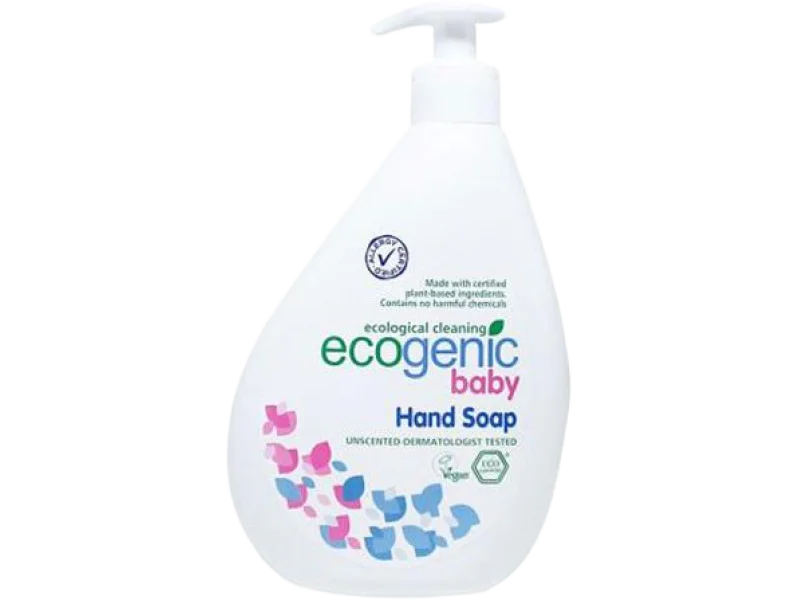 Ecogenic, ekologiczne mydło do rąk dla dzieci z pompką, bezzapachowe, płyn, 500 ml