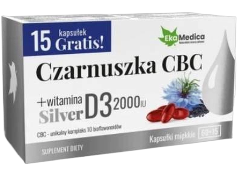 EkaMedica Czarnuszka CBC Silver, kapsułki miękkie, 75 kaps.