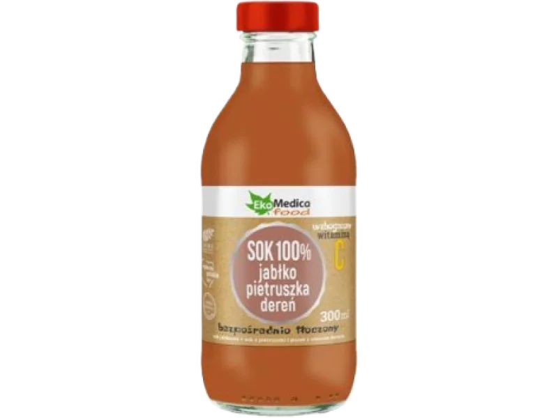 Ekamedica Jabłko pietruszka dereń sok, 300 ml