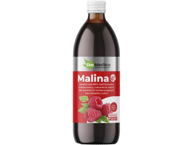 EkaMedica MALINA sok NFC 100%, płyn, 500 ml