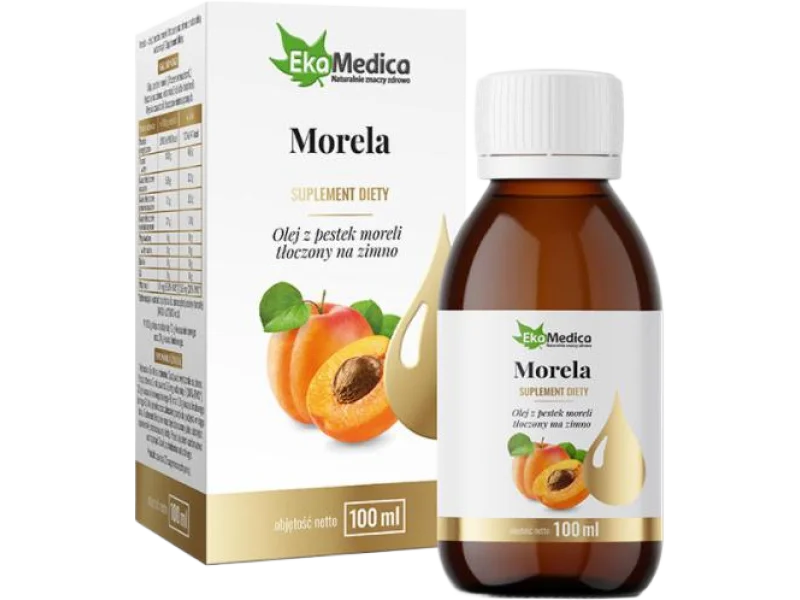 EkaMedica Olejek z pestek moreli z witaminą E, 100 ml