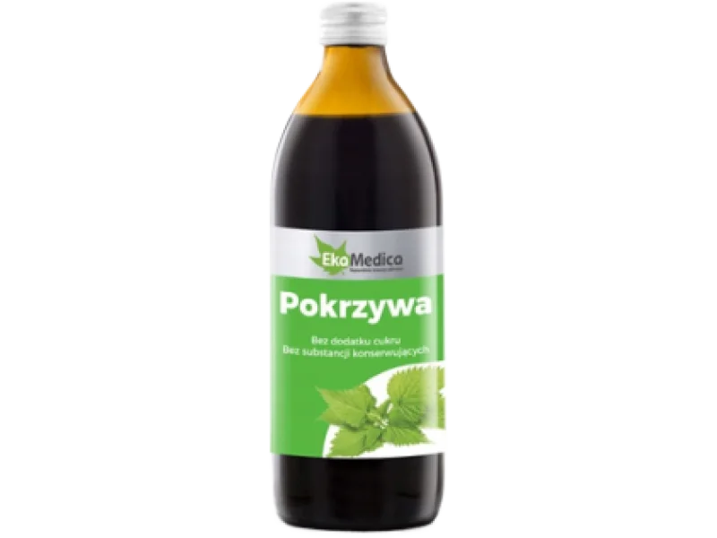 EkaMedica Pokrzywa Sok 99.8%, płyn, 99.8%, 500 ml