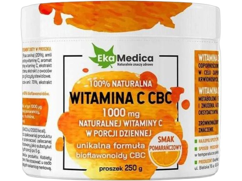 EkaMedica Witamina C CBC, proszek, 1000 mg/5 g, 250 g