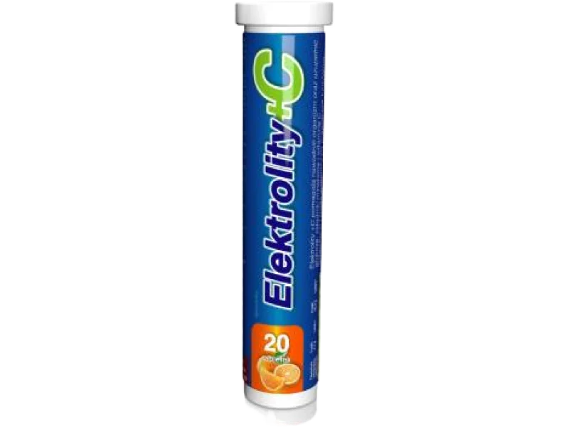 Elektrolity + C, tabletki musujące, 20 tabl.